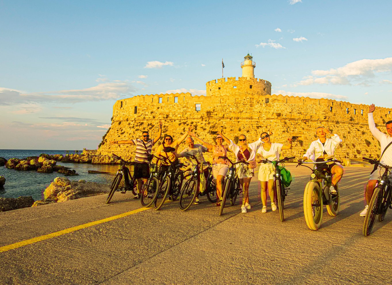 Rhodos: E-bike højdepunkter solnedgang eller morgen fototur