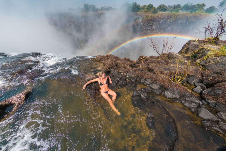 Victoria Falls: Angel's Pool Guided Tour with Hotel Pickup