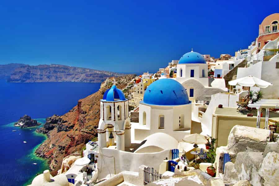 Santorin: Akrotiri, Emboreio und Sonnenuntergang in Oia. Foto: GetYourGuide