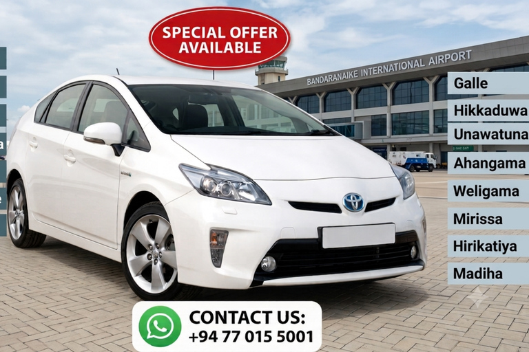 Sri Lanka: Colombo Airport (CMB) Taxi Transfer to Any Hotel Colombo Airport (CMB) to Negombo – Private Hotel Transfer