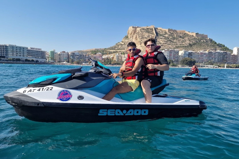 Alicante: Wycieczka skuterem wodnym na wyspę Tabarca z przekąskami