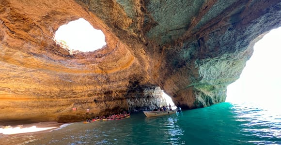 Lagoa: Benagil Caves & Praia da Marinha with biologist guide