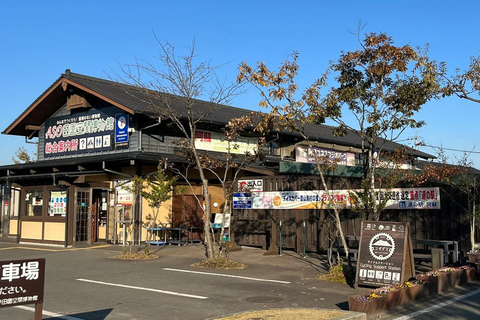 Kyushu Aso Volcano, Aso Boy Scenic Train, dagstur med varm källa11:00 Upphämtning vid Kumamoto slott