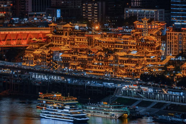Chongqing Two Rivers avondtour + WFC-gebouw + Ciqikou-tourAvondtour langs de twee rivieren van Chongqing + WFC-gebouw + Ciqikou-tour