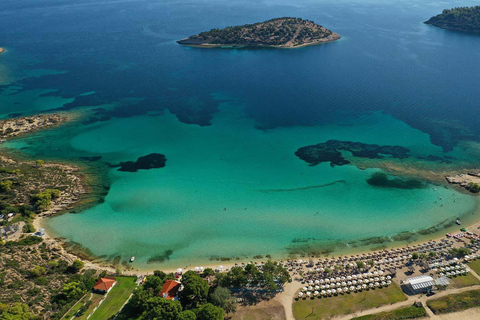 Thessaloniki: Day Trip to the Turquoise Waters of Lagonisi with Beach Bar
