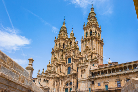 Santiago de Compostela: Private Guided Tour with Your Phone Santiago: The Fonseca Code and the Stonemasons with Physical Kit and Live Guide