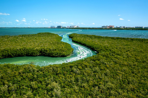 Guided Jungle Tour by Speed Boat Snorkeling & Mayan Ceremony