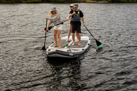 Montreal: Paddleboard and Giant SUP Rental at Parc Jean-Drapeau Giant SUP for 4 people