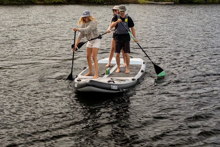 Montreal: Paddleboard and Giant SUP Rental at Parc Jean-Drapeau Giant SUP for 4 people