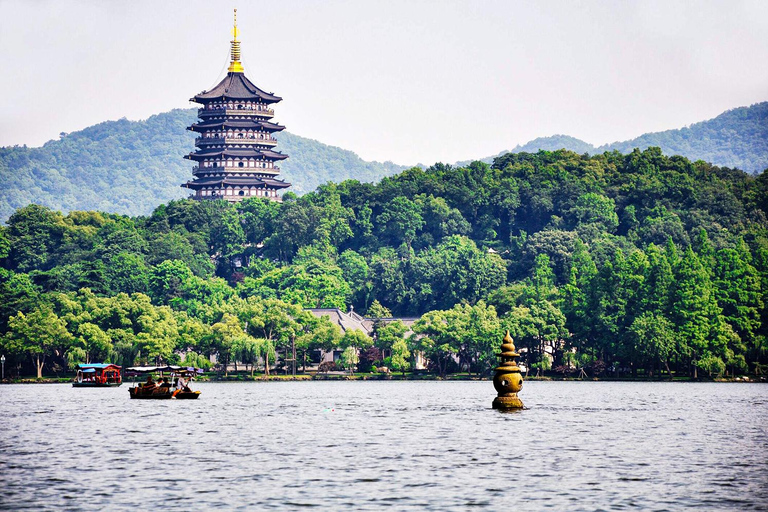 Hangzhou: Private City Highlights Tour with Boat Ride