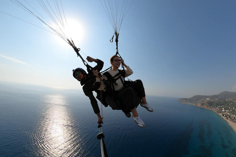 From Antalya: Paragliding to Alanya with Cable Car Ride