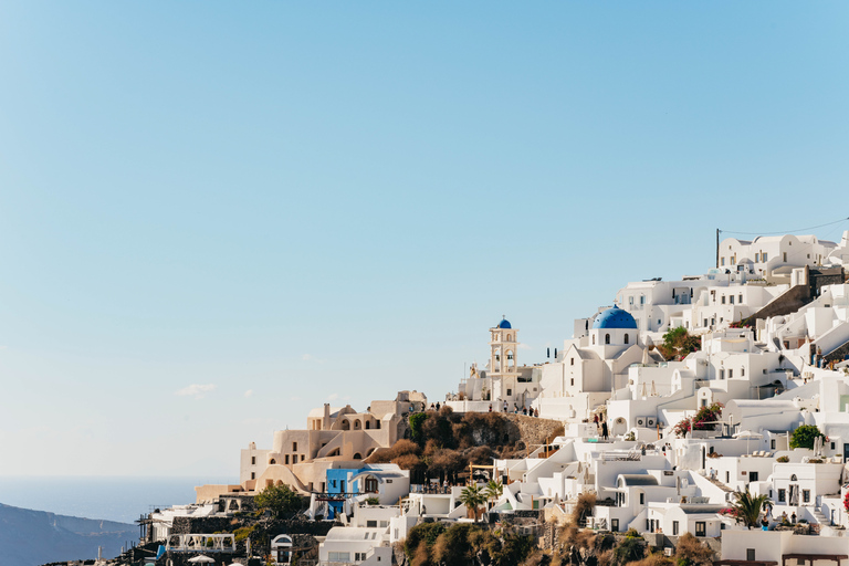 Santorini: begeleide wandeling naar krater en zonsondergang