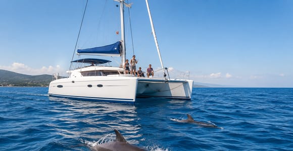 Sousse: Mediterranean Catamaran Cruise with Hotel Transfers