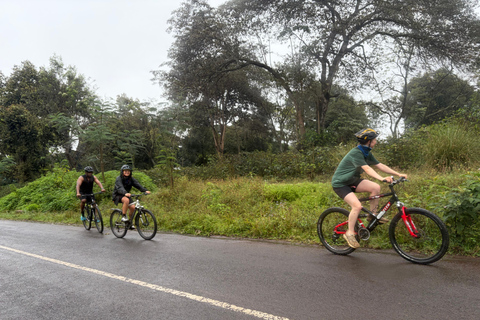 From Moshi: Kilimanjaro Mweka Gate Guided Cycling Tour