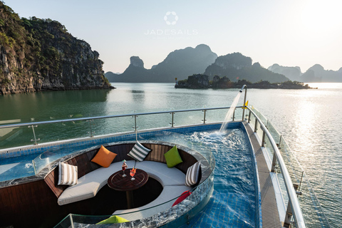 From Hanoi: Lan Ha Bay Premium Luxury Day Cruise Shared Cruise + Share Limousine bus transfer