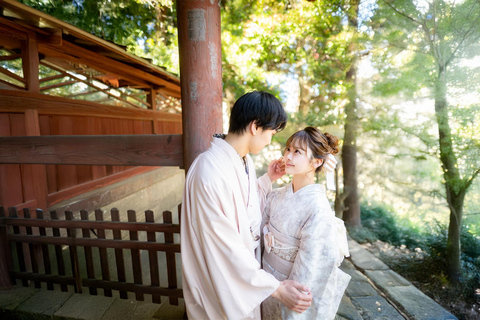Nagoya: Kimono Experience with Styling and Hair Arrangement Men's Yukata - High Grade