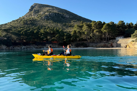 Golfo Aranci: transparent or traditional kayak, dolphins, and aperitif Sunset Tour in a Traditional Kayak with Aperitivo and Dolphins