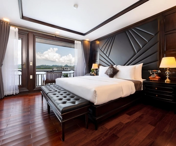 Hanoi: 2-daagse Halong & Lan Ha Bay 5-sterren cruise met balkon