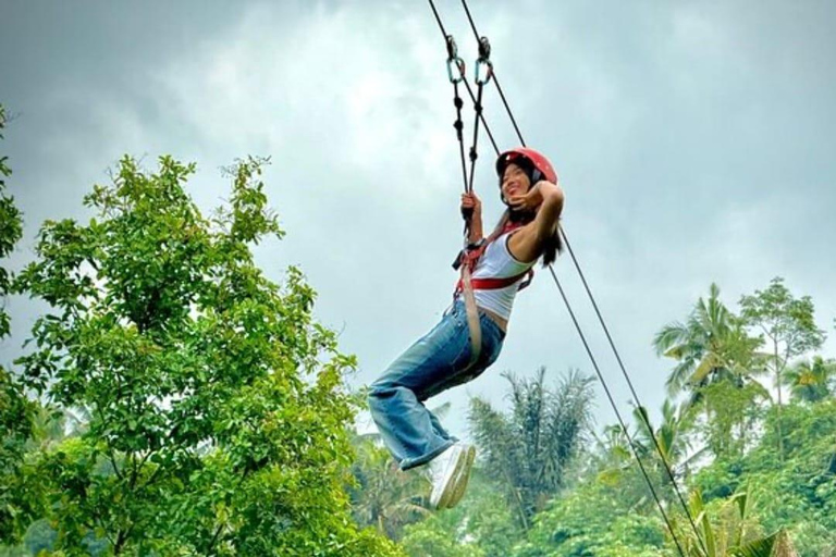 Ubud: Cave ATV, Lazy River Tubing & Zipline in Rice Terrace River Tubing only - No Other Activities