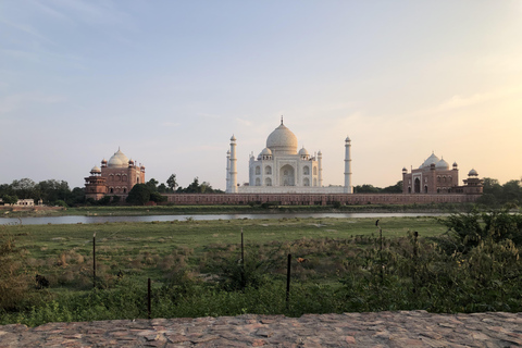 From Delhi: Agra Day Trip with Taj Mahal and Agra FortAC Car and Tour Guide Service Only