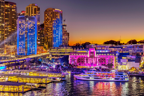Vivid Sydney Harbour Dinner Cruise with 4 or 6-Courses Vivid Sydney 6-Course Degustation with Matched Wines