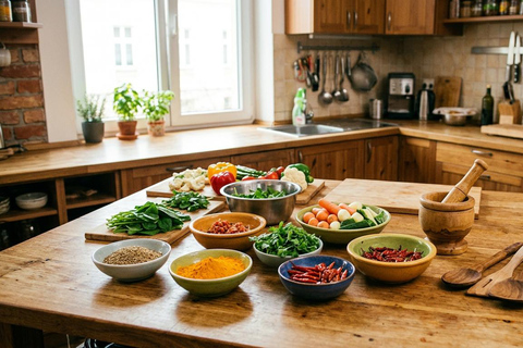 Krakow: Indian Vegetarian & Vegan Cooking Class with Meal