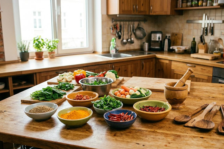 Krakow: Indian Vegetarian & Vegan Cooking Class with Meal
