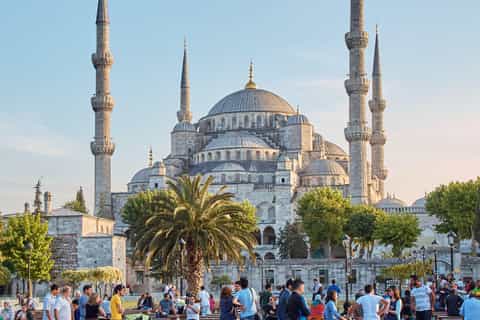 Istanbul : visite a pied de la vieille ville, Mosquee bleue et Sainte-Sophie