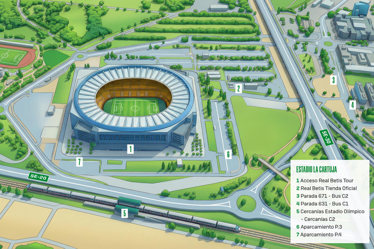 Seville: Real Betis Tour at the La Cartuja Stadium