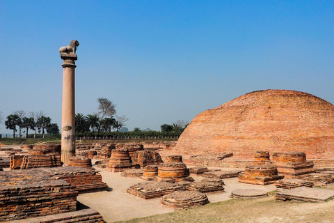 From Delhi: 14-Day Round-trip Buddhist Trail w/ Nepal Entry Private Tour with A/C transport and Dedicated Driver.