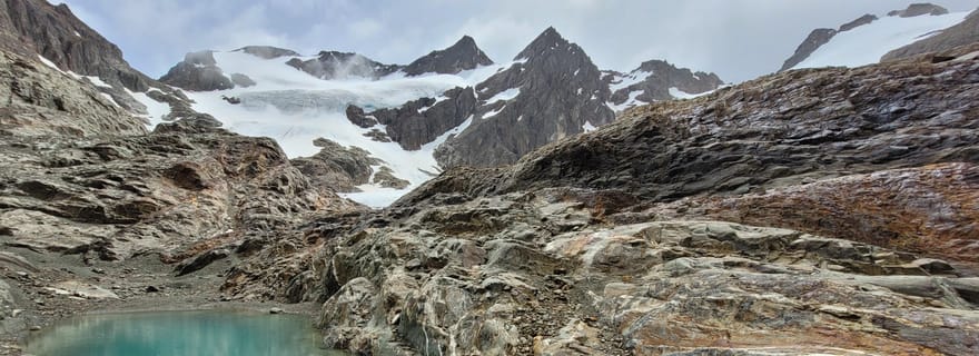 Ushuaia : Randonnée sur le glacier Vinciguerra et la lagune des Icebergs