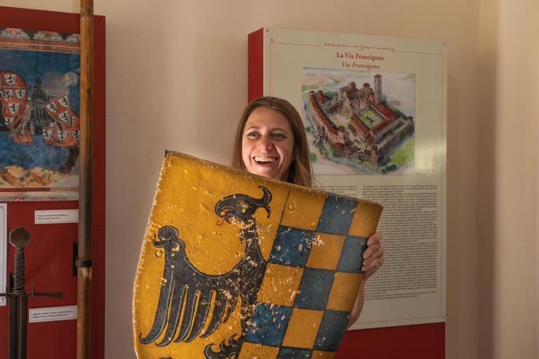 Florence: Monteriggioni & Val d'Orcia Optional Wine Tasting Classic Option in Portuguese