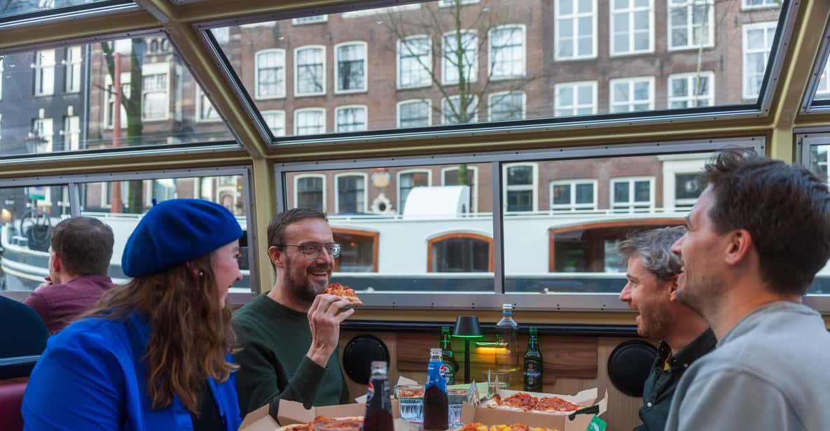 Afbeelding 7 van Amsterdam: Pizza rondvaart door de grachten