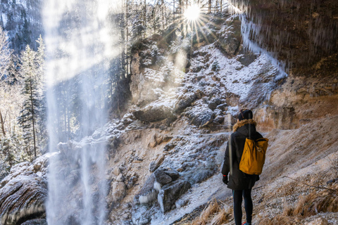 From Ljubljana/Bled: Peričnik Waterfall Winter Hike From Ljubljana - Fixed pickup point