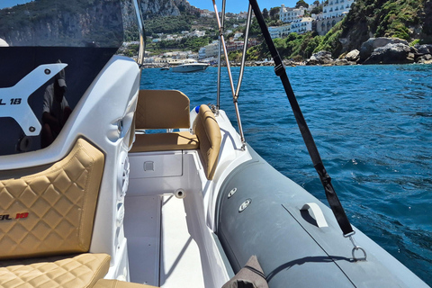 Positano at sunset: boat tour from Sorrento