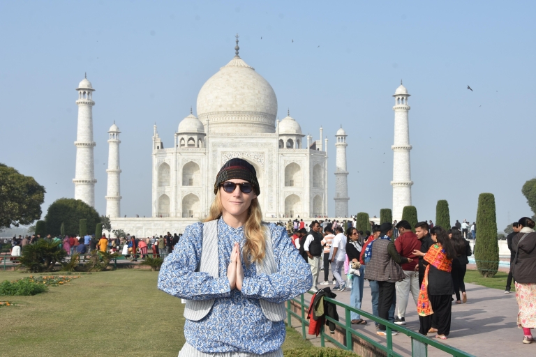 Agra: Taj Mahal Tour mit Heritage WalkPrivate Tour mit Eintritt, Auto, Guide und Straßenessen