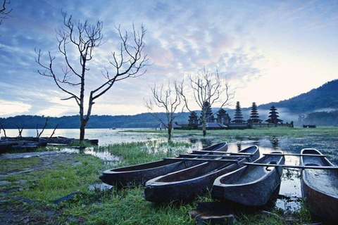 Munduk: Excursión a la Selva de los Lagos Gemelos con Canoa Lacustre y CascadaDesde la zona de Munduk : Tour privado