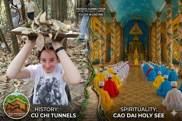 From HCMC: Ba Den Mountain, Cao Dai & Cu Chi Tunnels