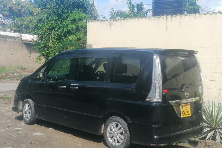 From Mombasa Airport: Diani transfer in a minivan (5 pax)