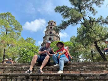 Hue: Royal Tombs & Pagoda Private Tour By Dragon Boat & Car