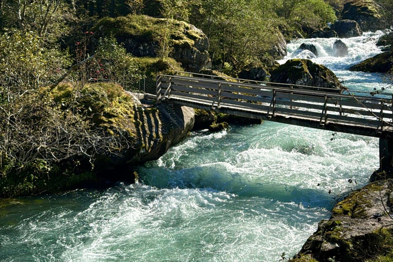 Bergen: Buarbreen Glacier, Lake Bondhusvatnet, Hardanger, and Waterfalls.