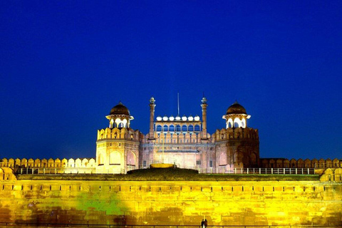 Delhi: Avond sightseeingtour door de oude stad Delhi met gids