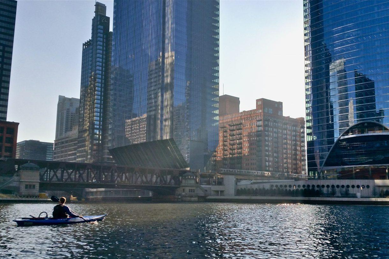 Chicago : location de kayaks pour 2 heures dans le centre-villeKayak simple