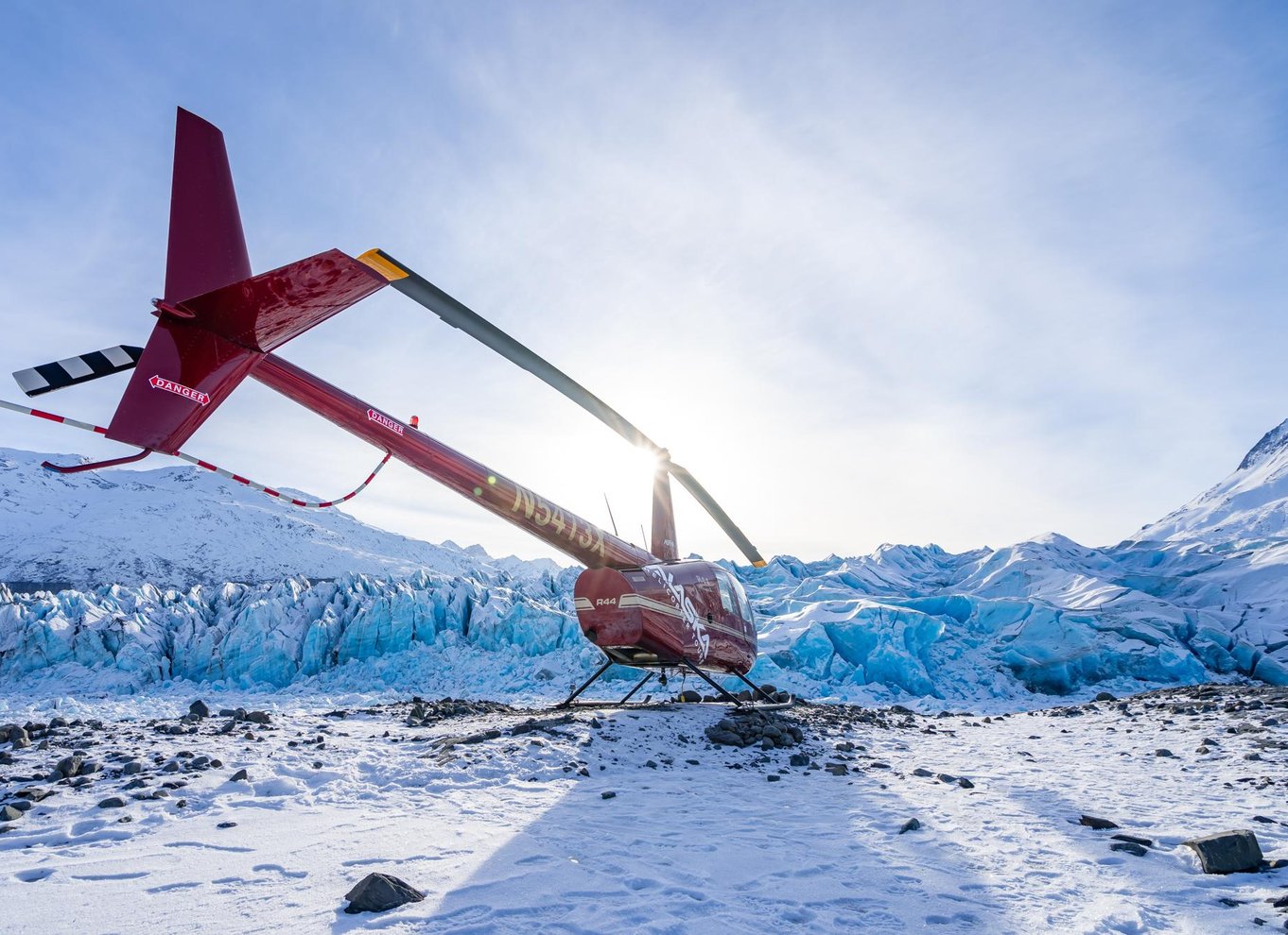 Anchorage-området: Helikopter- og gletsjerhundeslædetur
