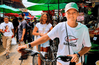 Bangkok Ganztägige Fahrradtour mit Bootstransfer und Mittagessen