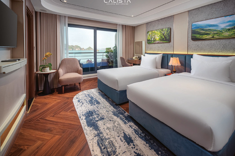 From Hanoi: Ha Long Bay 2-Day Cruise Calista 6 Stars Cruise
