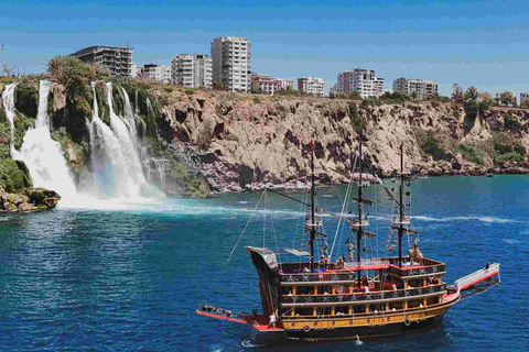 Antalya: Duden Waterfall Pirate Boat Trip Pirate Boat Trip with Round Trip Transfer