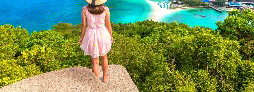 Koh Pha Ngan : excursion à Koh Tao et Nang Yuan avec plongée avec tuba et déjeuner