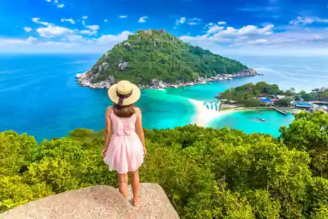 Koh Pha Ngan: Koh Tao & Nang Yuan Tour met snorkelen, lunch
