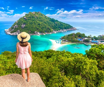 Koh Pha Ngan : Koh Tao & Nang Yuan Tour avec plongée en apnée, déjeuner